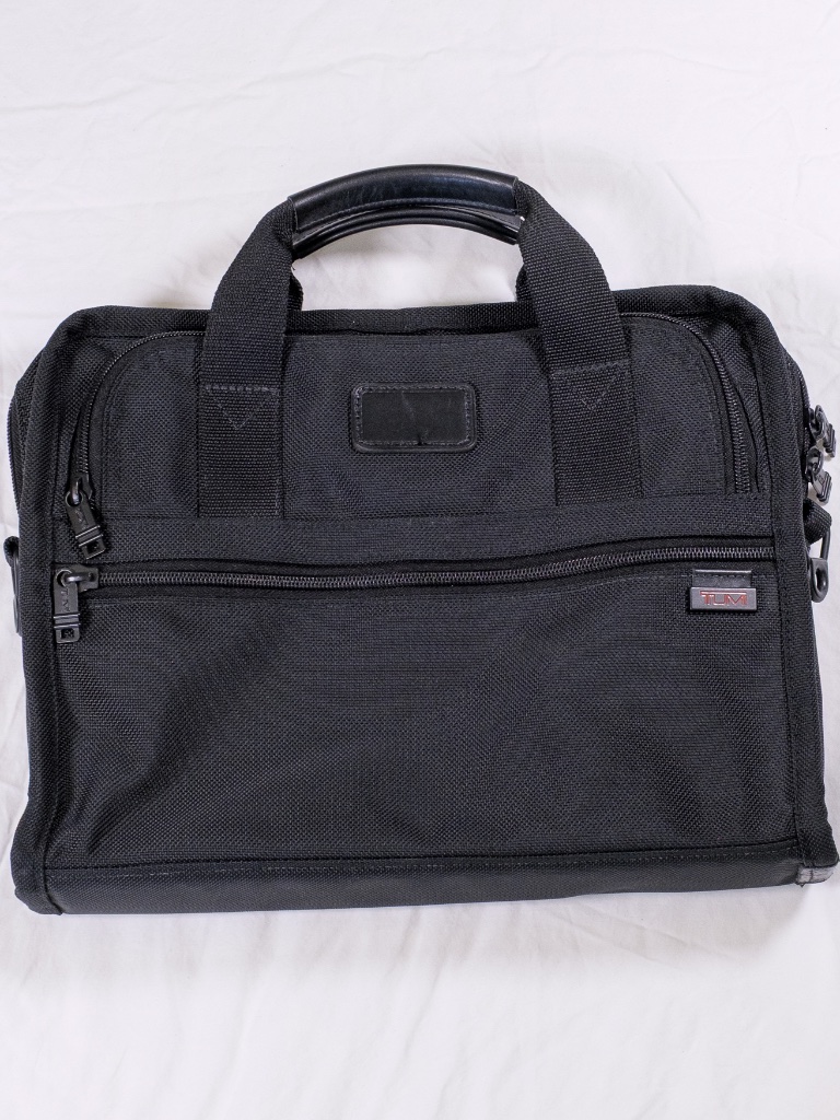 Tumi Alpha Ballistic Nylon Small Slim Laptop Briefcase